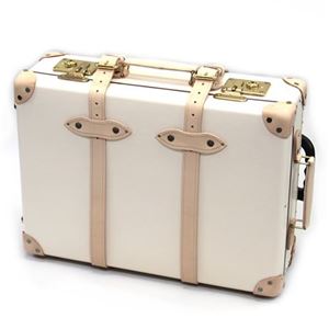 グローブトロッター SAFARI サファリ 21インチ トローリーケース 旅行に便利な2輪キャスター＆キャリーバー付 トラベルケース TROLLEY CASEIVORY／NATURAL BROWN