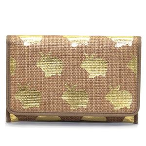 MARC BY MARC JACOBS（マークバイマークジェイコブス） Jet Set Pets Katie Straw Clutch Printed ウサギモチーフ メタリックプリント ストロー クラッチバッグ かごバッグ ≪2014SS≫ M0002931 81816 Natural Bamboo w／Metallic Print