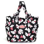 MARC BY MARC JACOBS（マークバイマークジェイコブス） Pretty Nylon Medium Tote Pinwheel ロゴステッチ キルティング ナイロン トートバッグ ブラックマルチ ≪2013SS≫ M0003235 80011 Black Multi