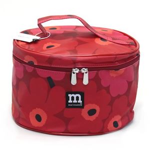 marimekko（マリメッコ） KINTO MINI UNIKKO ミニウニッコ柄 コスメティックポーチ バニティバッグ 40544 301 red／dark red