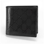 Gucci（グッチ） GG IMPREMEE インプリメ メンズ 小銭入れ付 二つ折り財布 ブラック 224122 FU49N 1000