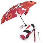 marimekko（マリメッコ） PIENI UNIKKO MINI MANUAL UMBRELLA ウニッコ柄 ミニマニュアル コンパクト 折りたたみ傘 アンブレラ 38654 1 white／red