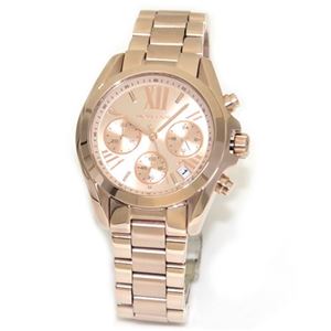 Michael Kors（マイケルコース） ハイポリッシュ仕上げの耀き。ピンクゴールドカラーのレディス・クロノグラフウオッチ MK5799