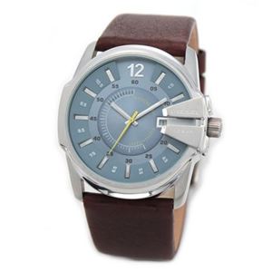 DIESEL（ディーゼル） クールな3Dインデックス メンズ・レザーストラップ・ウオッチ DZ1399