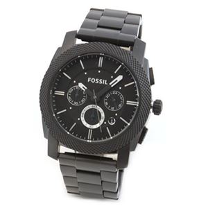 FOSSIL（フォッシル） ミリタリーテイストのオールマットブラックカラー。人気のメンズ・クロノグラフ・ウオッチ FS4552