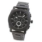 FOSSIL（フォッシル） ミリタリーテイストのオールマットブラックカラー。人気のメンズ・クロノグラフ・ウオッチ FS4552