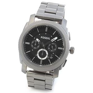FOSSIL（フォッシル） ミリタリーテイストのオールガンメタルカラー。人気のメンズ・クロノグラフ・ウオッチ FS4662