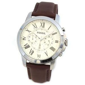 FOSSIL（フォッシル） 大きめインデックスで視認性の良い、スタイリッシュなクロノグラフウオッチ FS4735
