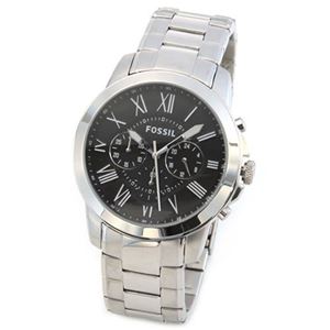 FOSSIL（フォッシル） 大きめインデックスで視認性の良い、スタイリッシュなクロノグラフウオッチ FS4736