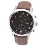FOSSIL（フォッシル） 大きめインデックスで視認性の良い、スタイリッシュなクロノグラフウオッチ FS4873