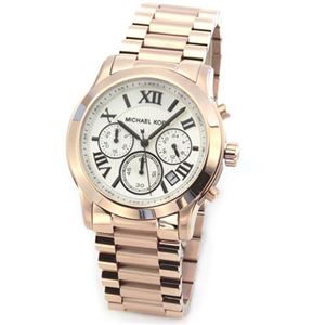 Michael Kors（マイケルコース） 煌びやかなピンクゴールドカラーが魅力の大きめサイズのクロノグラフウオッチ MK5929