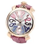 GaGa Milano（ガガミラノ） MANUALE 48MM 18K PVD（マヌアーレ） 5011.09S 独特の洗練されたデザインが魅力 注目人気ウオッチ 5011.9S
