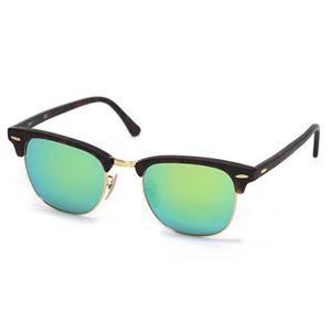 RayBan（レイバン） サングラス クラブマスター RB3016 114519 サンドハバナ クリスタルグレー グリーンミラー