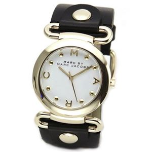 MARC BY MARC JACOBS（マークバイマークジェイコブス） コロンと丸みを帯びたケースにロゴインデックス。スタッズ・レザーが可愛い、レディス・ウオッチ。 MBM1304