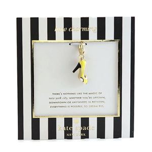 KATE SPADE（ケイトスペード） How Charming Taxi Shoe Charm オープントゥ ハイヒール パンプスモチーフ ミニ チャーム WBRU9999-772