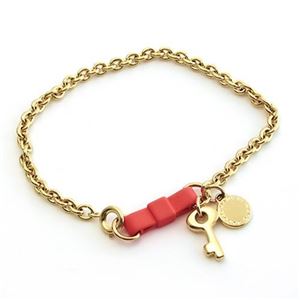 MARC BY MARC JACOBS（マークバイマークジェイコブス） Bow Tie Bracelet／Key リボン＆キー チェーン・ブレスレット M0004192-829 ORANGE GLOW