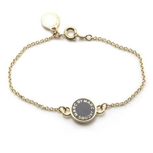 MARC BY MARC JACOBS（マークバイマークジェイコブス） Classic Marc Enamel Discs Bracelet クラシックマーク エナメル ロゴ ディスク ブレスレット M0003554-036 GUNMETAL