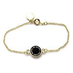 MARC BY MARC JACOBS（マークバイマークジェイコブス） Classic Marc Enamel Discs Bracelet クラシックマーク エナメル ロゴ ディスク ブレスレット M3PE550-062 80357 BLACK／ORO