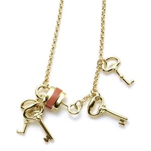 Chloe（クロエ） アクセサリー PADDINGTON KEYS パドロック＆キー ネックレス ペンダント ROSE FACTORY 2O0566AZ2／41I