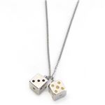 MARC BY MARC JACOBS（マークバイマークジェイコブス） dicey pendant ダイス サイコロモチーフ ペンダント ネックレス M0004217-041 ARGENT