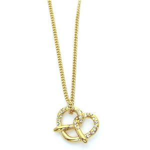 MARC BY MARC JACOBS（マークバイマークジェイコブス） Salty Pretzel Pendant ソルト・プレッツェルモチーフ ラインストーン ペンダント ネックレス M0004219-711 ORO