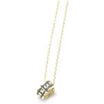 MARC BY MARC JACOBS（マークバイマークジェイコブス） Classic Marc Delicate Sweetie Pendant クラシックマーク エナメル ロゴ ペンダント ネックレス M0003548-036 GUNMETAL