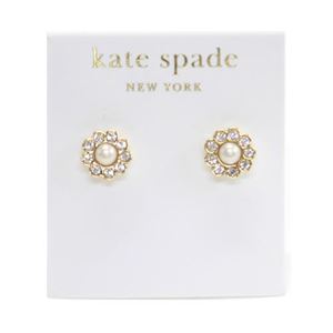 KATE SPADE（ケイトスペード） PARK AVENUE PEARLS Pave Studs パール×クリスタル ピアス WBRU0944-142