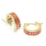 MARC BY MARC JACOBS（マークバイマークジェイコブス） Classic Marc Huggie Hopps クラシックマーク ハギー フープス ロゴ ピアス M0003556／626 81913 INFRA RED