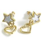 MARC BY MARC JACOBS（マークバイマークジェイコブス） All Stars Star And Heart Studs スターモチーフ ミラー＆ハート ピアス M0004203-067