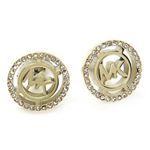 Michael Kors（マイケルコース） Pave Logo Gold-Tone Clip Earrings パヴェ ロゴ クリップ イヤリング MKJ4083710