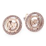 Michael Kors（マイケルコース） Pave Rose Gold-Tone Clip Earrings パヴェ ロゴ クリップ イヤリング MKJ4085791