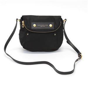 MARC BY MARC JACOBS（マークバイマークジェイコブス） Pretty Nylon Mini Natasha ショルダーバッグ クロスボディ ナイロン×レザー ブラック M3PE139 80001 BLACK