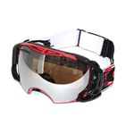 OAKLEY（オークリー） ゴーグル 59-123 AIRBRAKE Hyperdrive Red-Blk Black Irid + Persimmon スペアレンズ 専用ゴーグルケース付属