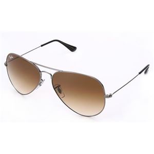 RayBan（レイバン） サングラス アビエーター RB3025 004／51 ガンメタル ブラウングラデーション