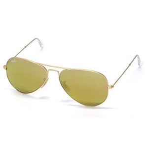 RayBan（レイバン） サングラス アビエーター RB3025 112／93 マットゴールド ブラウン／ゴールドミラー