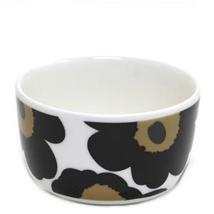 marimekko（マリメッコ） UNIKKO BOWL 250ml ウニッコ柄 ボウル デザートやサラダなどを入れるのに便利 63432 30 white／black