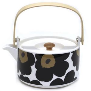 marimekko（マリメッコ） UNIKKO TEAPOT 700ml ウニッコ柄 ティーポット 急須 63435 30 white／black