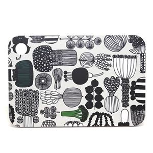 marimekko（マリメッコ） PUUTARHURIN PARHAAT CHOPPING BOARD ガーデニングモチーフ カッティングボード まな板 64418 960 cement／green