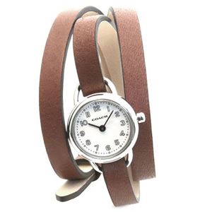 Coach（コーチ） 3ラップ・ストラップ。小ぶりでフェミニンなレディス腕時計 14501981