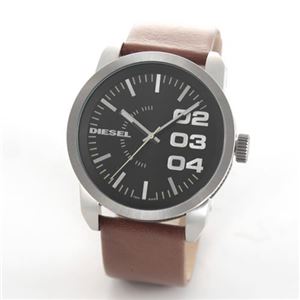 DIESEL（ディーゼル） ダイヤルのインパクトある2,3,4のインデックス。モテ系レザーストラップ・ウオッチ DZ1513