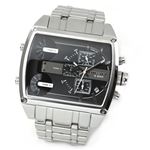DIESEL（ディーゼル） メンズ 腕時計 人気のデカ系クロノグラフウオッチ 3Time表示 DZ7324