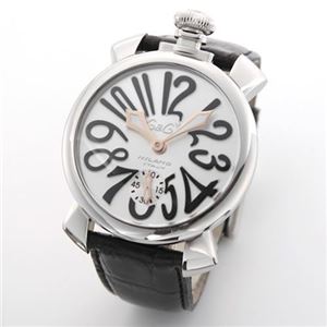 GaGa Milano（ガガミラノ） MANUALE 48MM ステンレス（マヌアーレ） 独特の洗練されたデザインが魅力 注目人気ウオッチ 5010.7