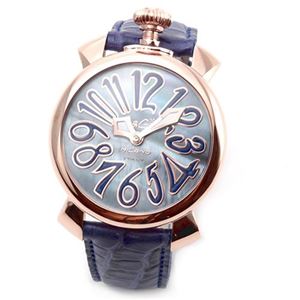 GaGa Milano（ガガミラノ） MANUALE 40MM 18K PVD（マヌアーレ） 独特の洗練されたデザインが魅力 注目人気ウオッチ ミディアムサイズ 5021.7