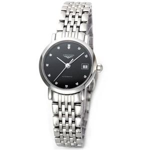 LONGINES（ロンジン） クラシカルでしなやか 12粒のダイヤの輝き「エレガントコレクション」レディス・オートマチック腕時計 L4.309.4.57.6