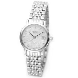 LONGINES（ロンジン） クラシカルでしなやか 12粒のダイヤの輝き「エレガントコレクション」レディス・オートマチック腕時計 L4.309.4.77.6