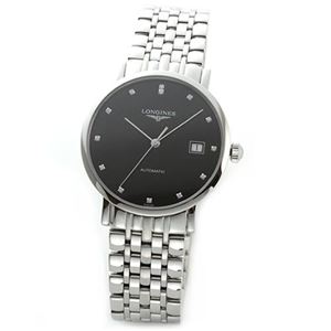 LONGINES（ロンジン） クラシカルでしなやか 13粒のダイヤの輝き「エレガントコレクション」メンズ・オートマチック腕時計 L4.810.4.57.6