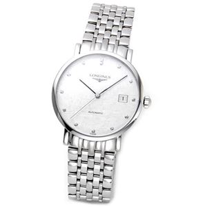 LONGINES（ロンジン） クラシカルでしなやか 13粒のダイヤの輝き「エレガントコレクション」メンズ・オートマチック腕時計 L4.810.4.77.6