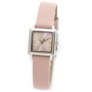 MARC BY MARC JACOBS（マークバイマークジェイコブス） 小振りでキュートなスクエアフェイスのレディス・レザーストラップ・ウオッチ MBM1310