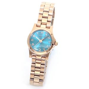 MARC BY MARC JACOBS（マークバイマークジェイコブス） 小振りでキュート。ロゴインデックスが可愛い丸顔のレディス・ブレス・ウオッチ MBM3328