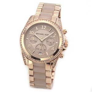 Michael Kors（マイケルコース） 煌びやかなラインストーンをまとった大きめサイズのクロノグラフウオッチ。 MK5943
